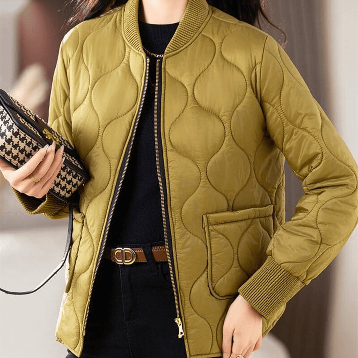 Molvana - Velours Down Jacket - 14:365458#yellow;5:4183