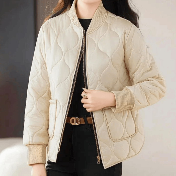 Molvana - Velours Down Jacket - 14:771#Off white;5:4183