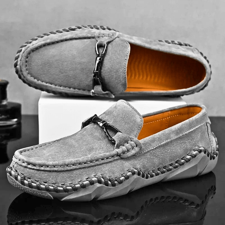 Molvana - Vérrano Leather Loafers - 14:1254#Grey;200000124:200000284#38