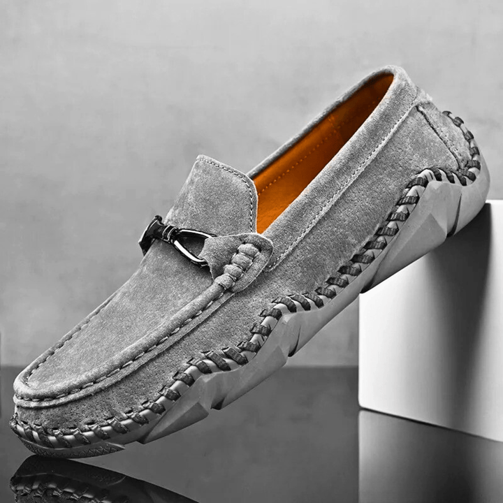 Molvana - Vérrano Leather Loafers - 14:1254#Grey;200000124:200000284#38
