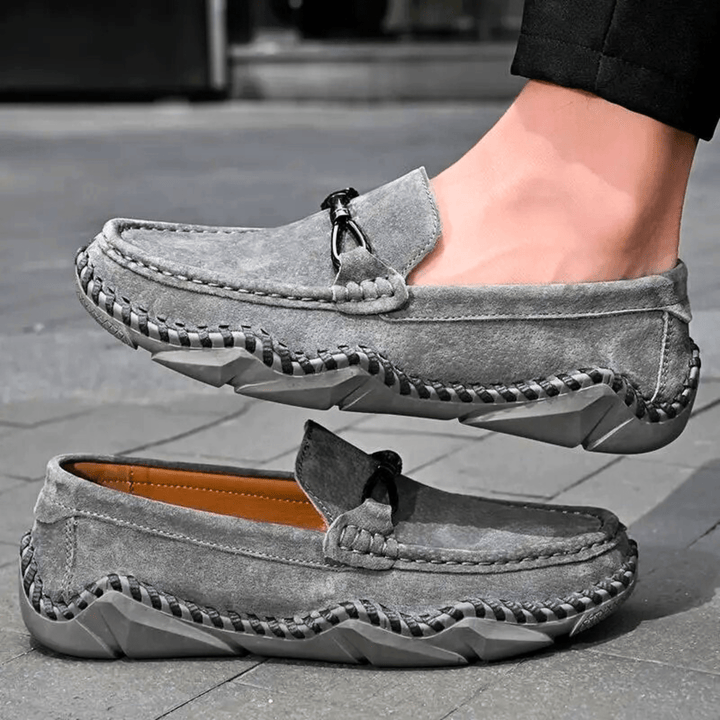 Molvana - Vérrano Leather Loafers - 14:1254#Grey;200000124:200000284#38