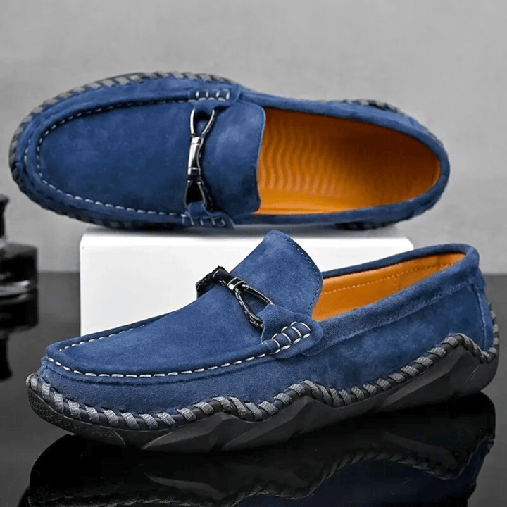 Molvana - Vérrano Leather Loafers - 14:200004890#Navy;200000124:200000284#38