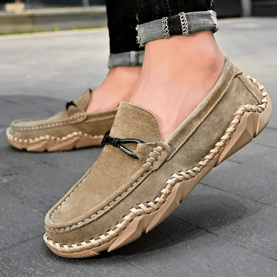 Molvana - Vérrano Leather Loafers - 14:350850#Khaki;200000124:200000284#38