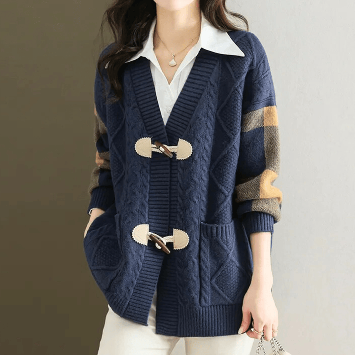 Molvana - VivaBelle Mid - Long Cardigan - 14:201800840#navy blue;5:4183
