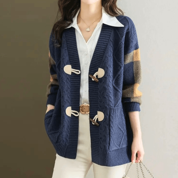 Molvana - VivaBelle Mid - Long Cardigan - 14:201800840#navy blue;5:4183