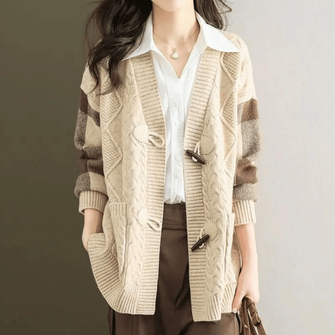 Molvana - VivaBelle Mid - Long Cardigan - 14:771#apricot;5:4183