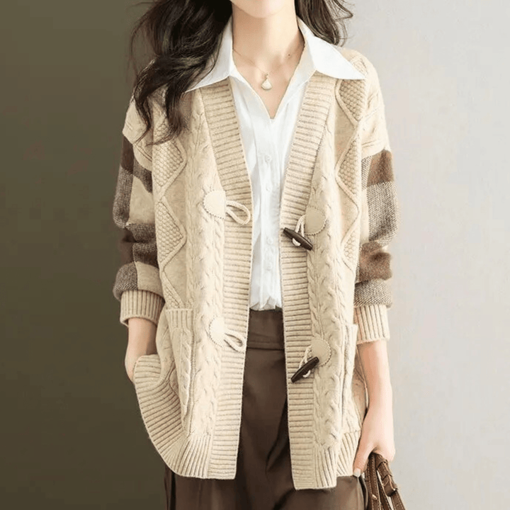Molvana - VivaBelle Mid - Long Cardigan - 14:771#apricot;5:4183