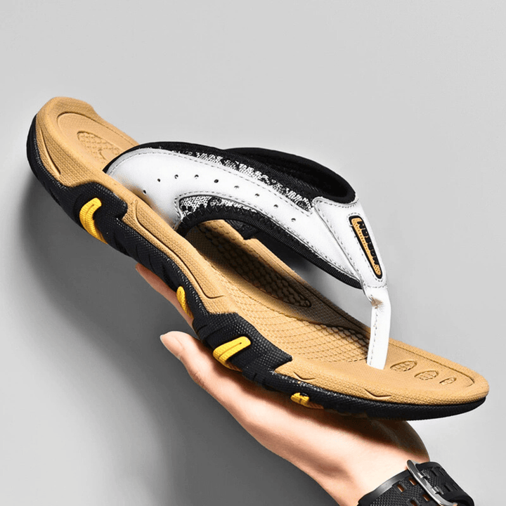 Nortvale - AeroStep Leather Slippers - 14:29#White;200000124:200000898