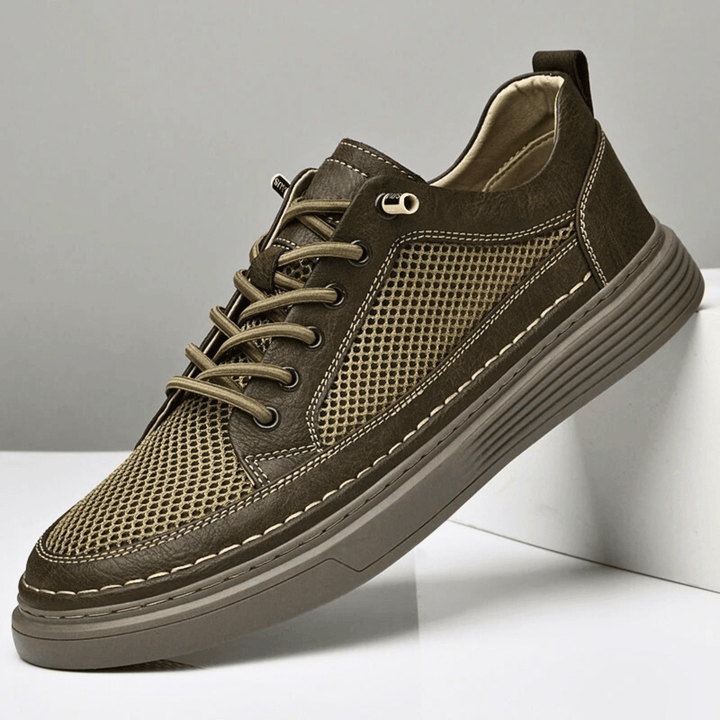 Nortvale - AirMesh Genuine Leather Sneakers - 14:200001438;200000124:200000334