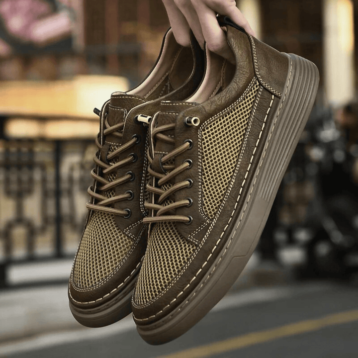 Nortvale - AirMesh Genuine Leather Sneakers - 14:200001438;200000124:200000334