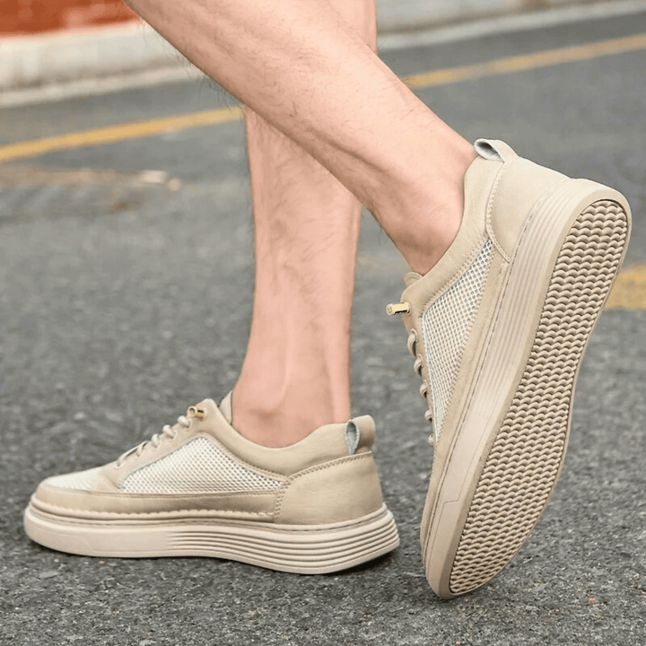 Nortvale - AirMesh Genuine Leather Sneakers - 14:771;200000124:200000334