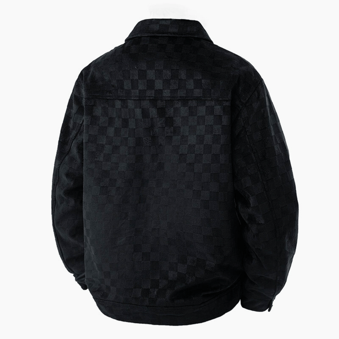 Nortvale - Argento Plaid Suede Jacket - 14:193#black;5:361386#M(50 to 58kg)