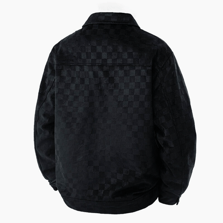Nortvale - Argento Plaid Suede Jacket - 14:193#black;5:361386#M(50 to 58kg)