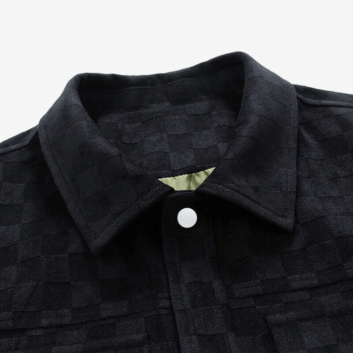 Nortvale - Argento Plaid Suede Jacket - 14:193#black;5:361386#M(50 to 58kg)