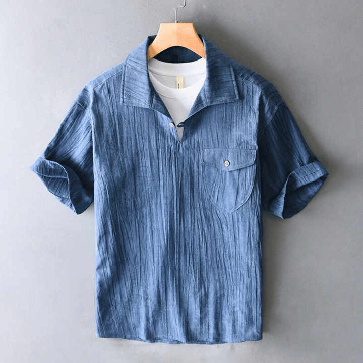 Nortvale - Aurelian Cotton Linen Shirt - 14:173;5:361386#Asian M (50 - 60 KG)