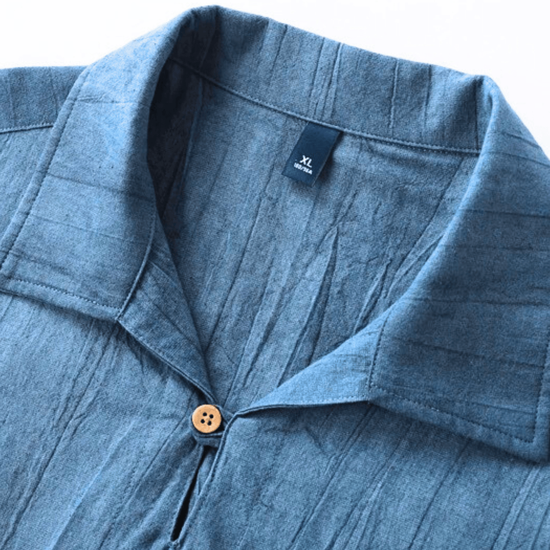 Nortvale - Aurelian Cotton Linen Shirt - 14:173;5:361386#Asian M (50 - 60 KG)