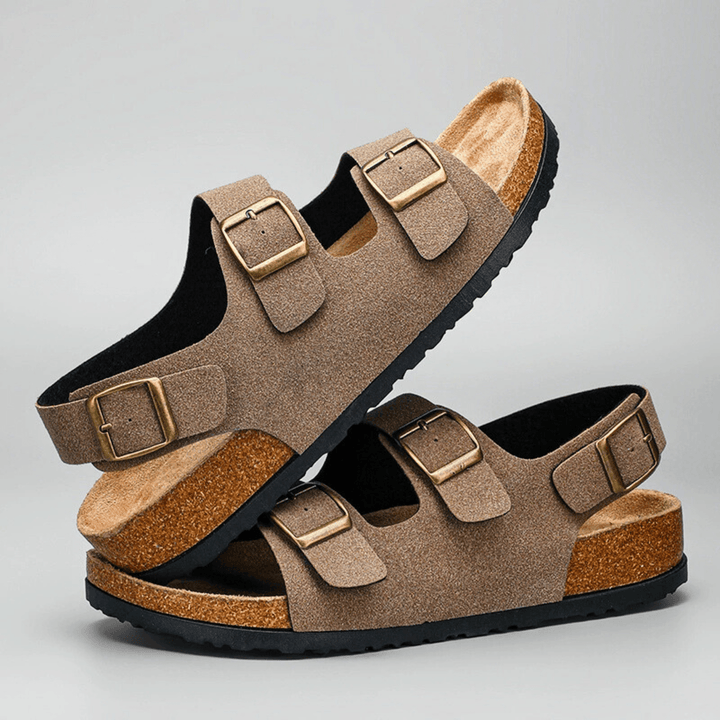 Nortvale - Aurelian Signature Sandals - 14:200001438#832 - Khaki;200000124:200000333#35 - 36