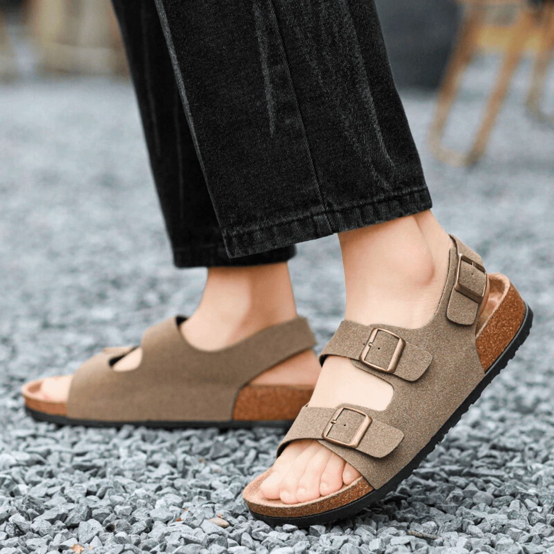 Nortvale - Aurelian Signature Sandals - 14:200001438#832 - Khaki;200000124:200000333#35 - 36