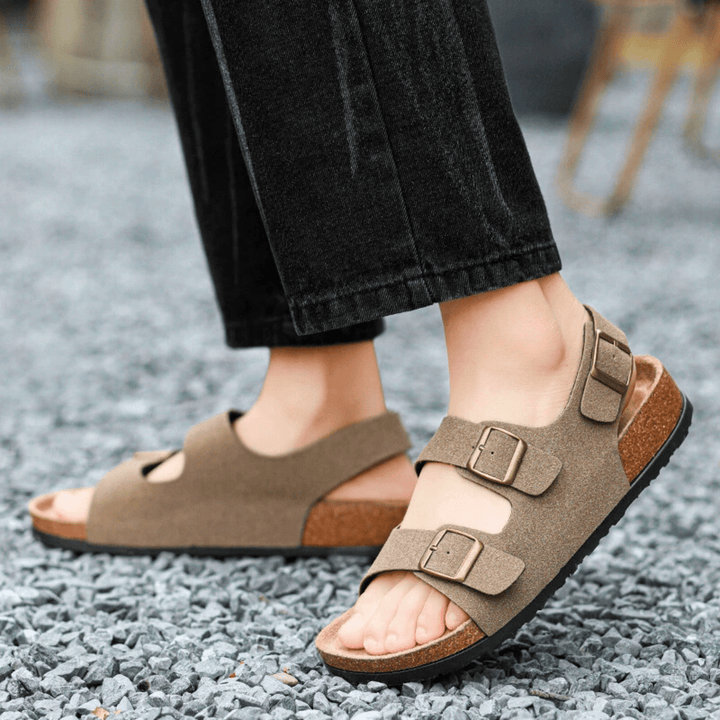 Nortvale - Aurelian Signature Sandals - 14:200001438#832 - Khaki;200000124:200000333#35 - 36