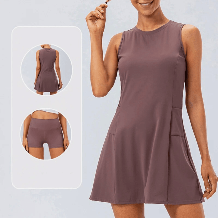 Nortvale - Aurelle Athletic Dress Set - 14:771#Purple;5:100014066