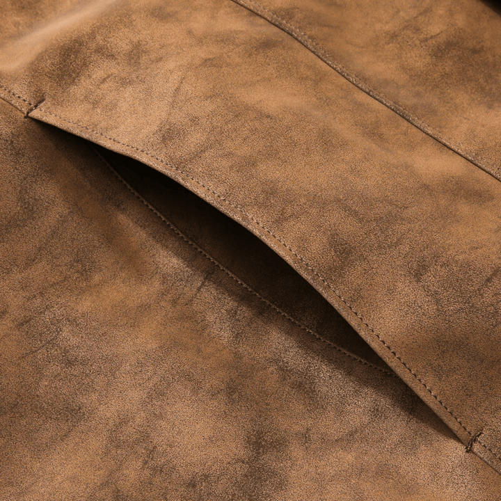 Nortvale - Baseball Suede Leather Jacket - 14:193;5:200661036