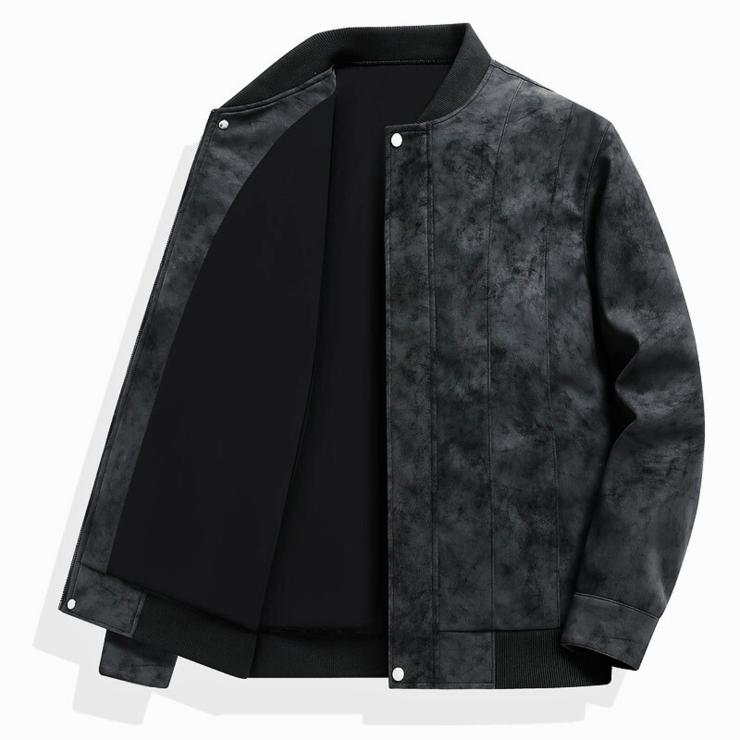 Nortvale - Baseball Suede Leather Jacket - 14:193;5:200661036