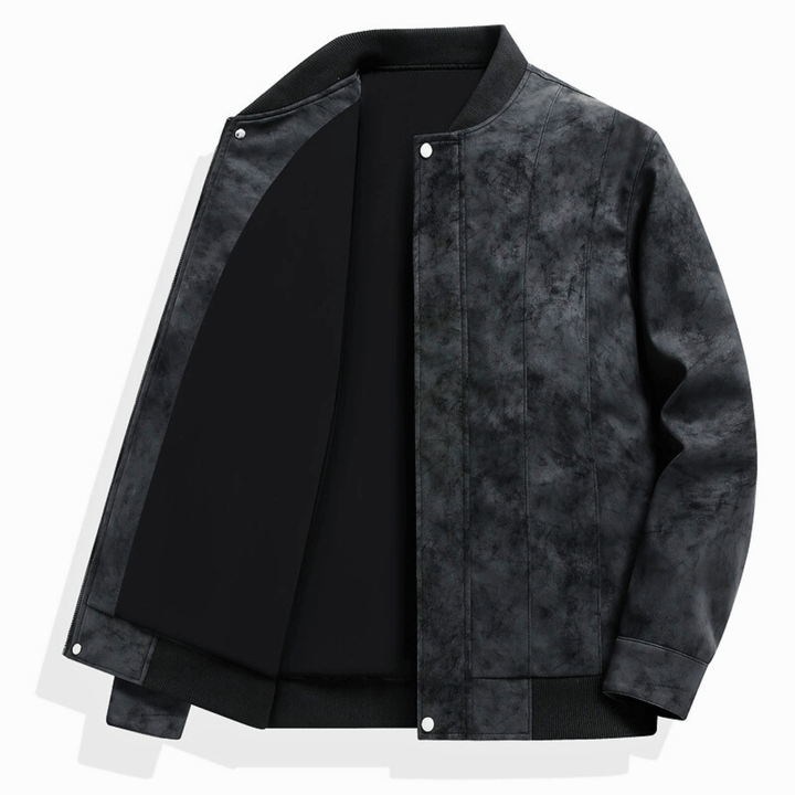 Nortvale - Baseball Suede Leather Jacket - 14:193;5:200661036
