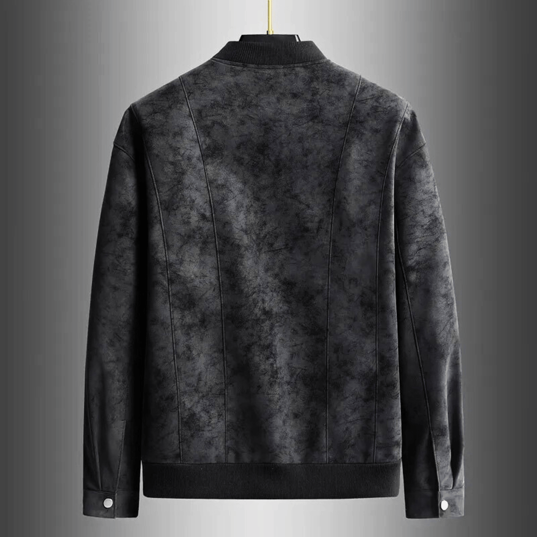 Nortvale - Baseball Suede Leather Jacket - 14:193;5:200661036