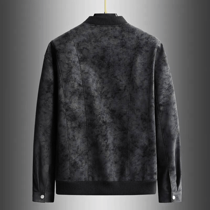 Nortvale - Baseball Suede Leather Jacket - 14:193;5:200661036