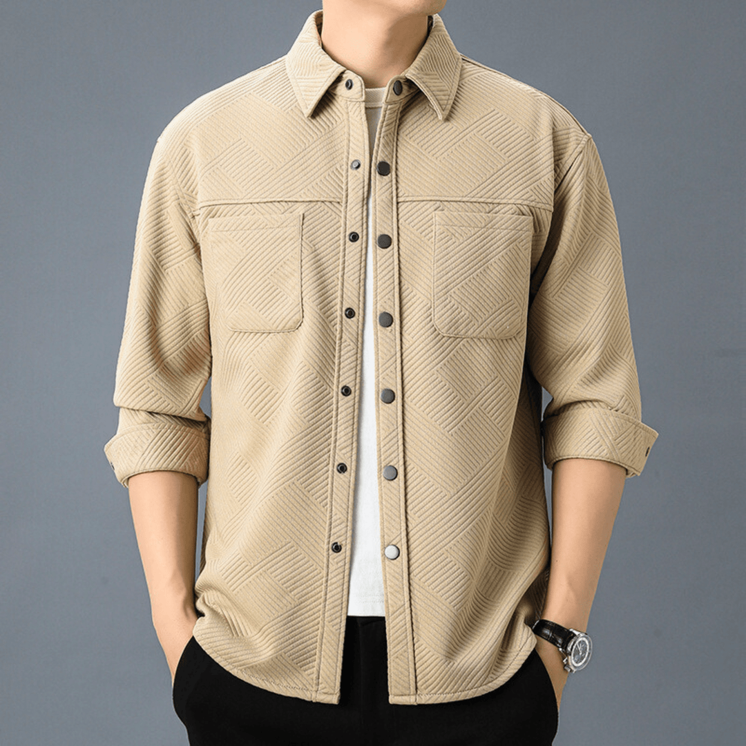 Nortvale - Bellagio Button - Up Shirt - 14:771#Khaki;5:361386#M Fits 45 - 50 kg