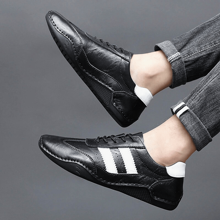 Nortvale - Breathable Leather Sneakers - 14:193;200000124:200000898