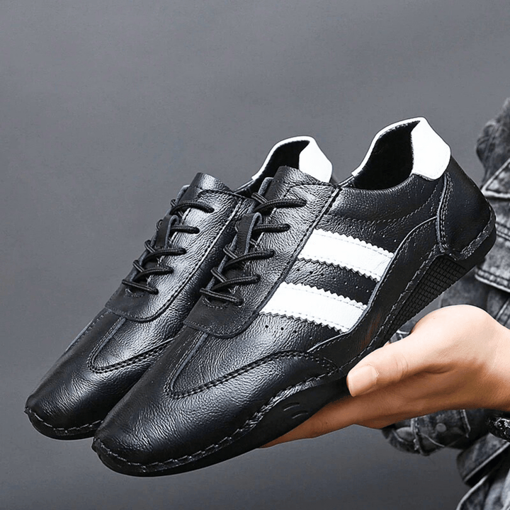 Nortvale - Breathable Leather Sneakers - 14:193;200000124:200000898