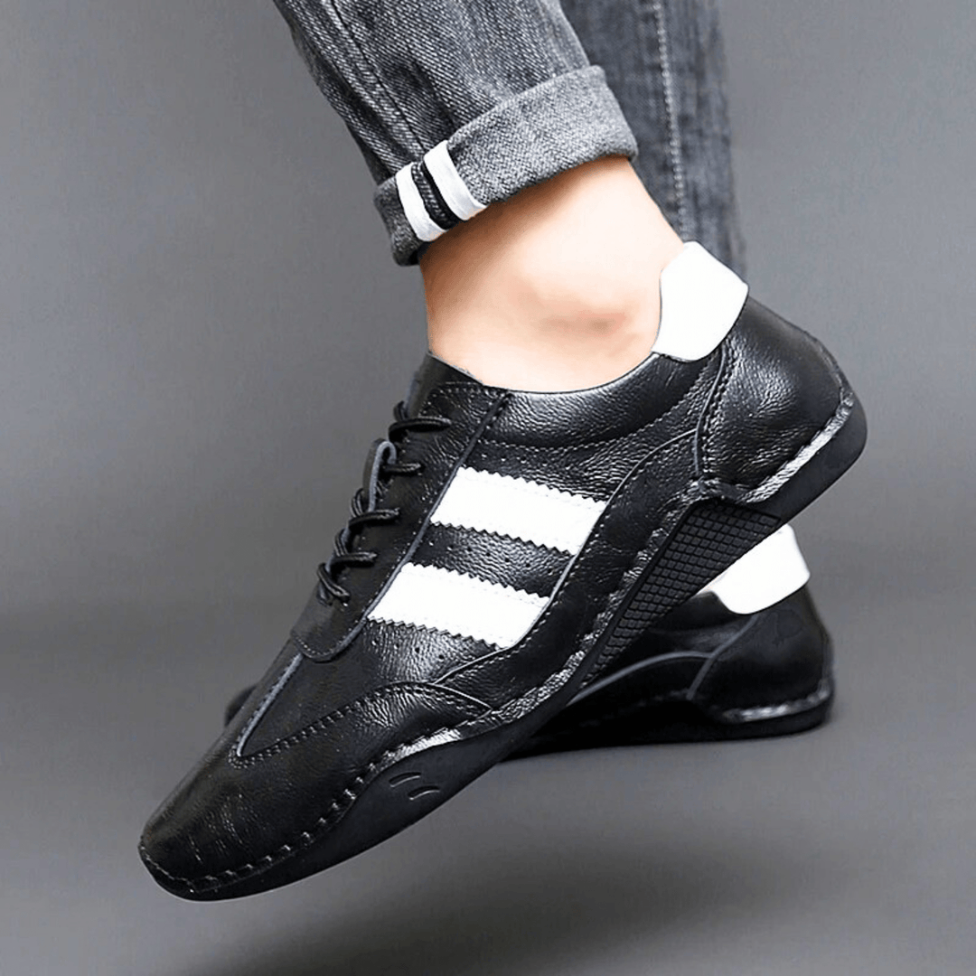 Nortvale - Breathable Leather Sneakers - 14:193;200000124:200000898