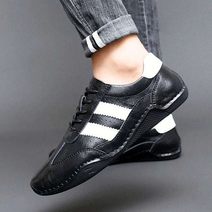Nortvale - Breathable Leather Sneakers - 14:193;200000124:200000898