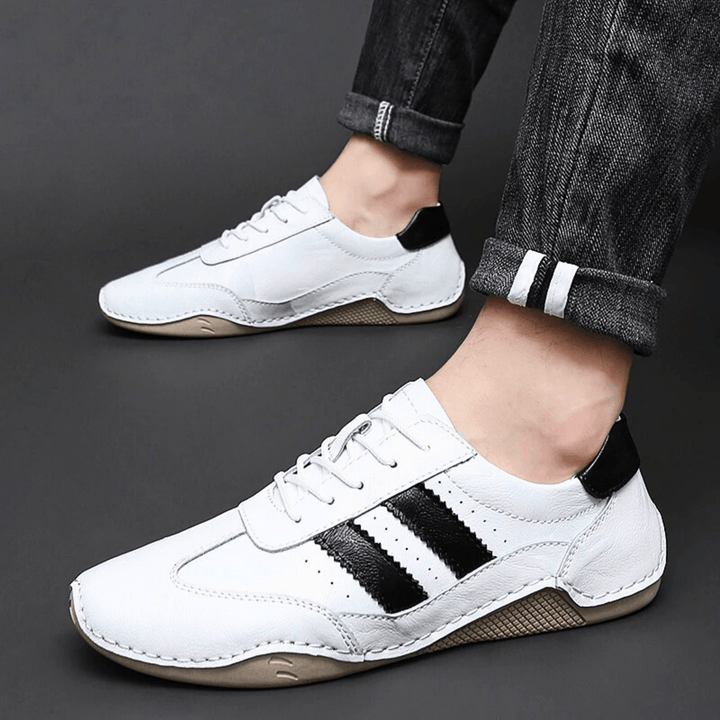 Nortvale - Breathable Leather Sneakers - 14:29;200000124:200000898