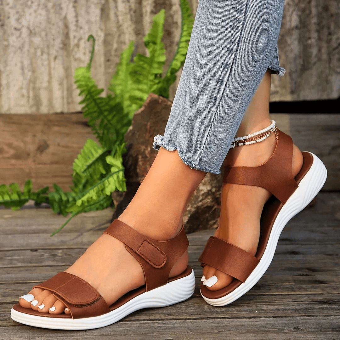 Nortvale - Breeze Leather Sandals - 14:496#brown;200000124:200000334