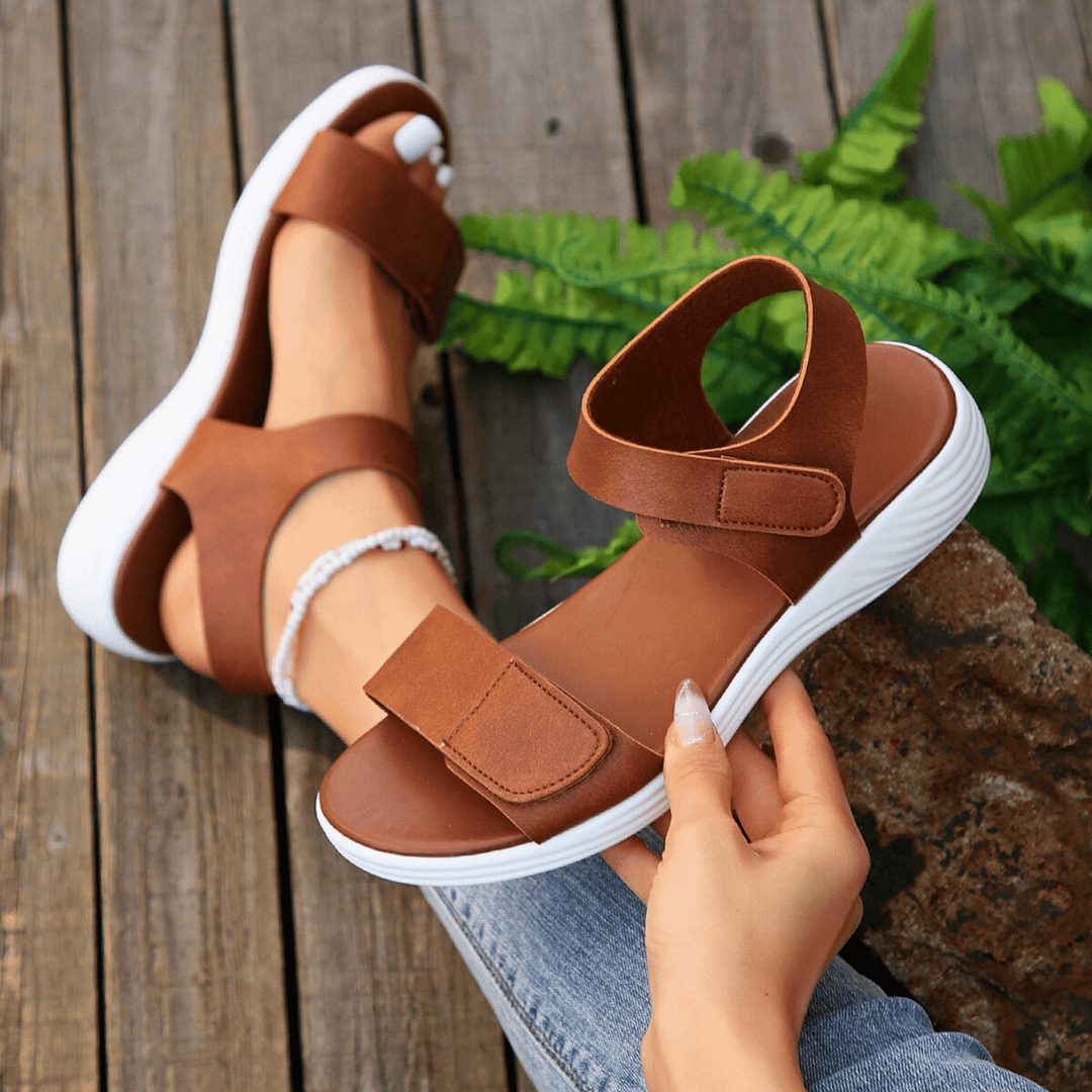 Nortvale - Breeze Leather Sandals - 14:496#brown;200000124:200000334