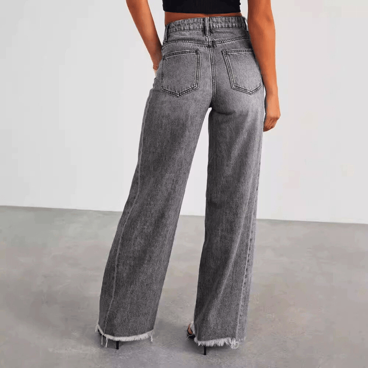 Nortvale - Breezy Wide - Leg Jeans - 000000000