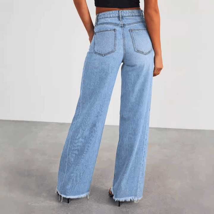 Nortvale - Breezy Wide - Leg Jeans - 000000000