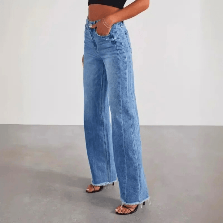 Nortvale - Breezy Wide - Leg Jeans - 000000000
