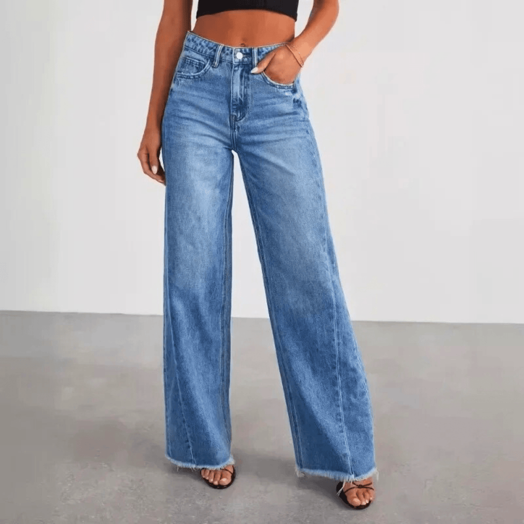 Nortvale - Breezy Wide - Leg Jeans - 000000000