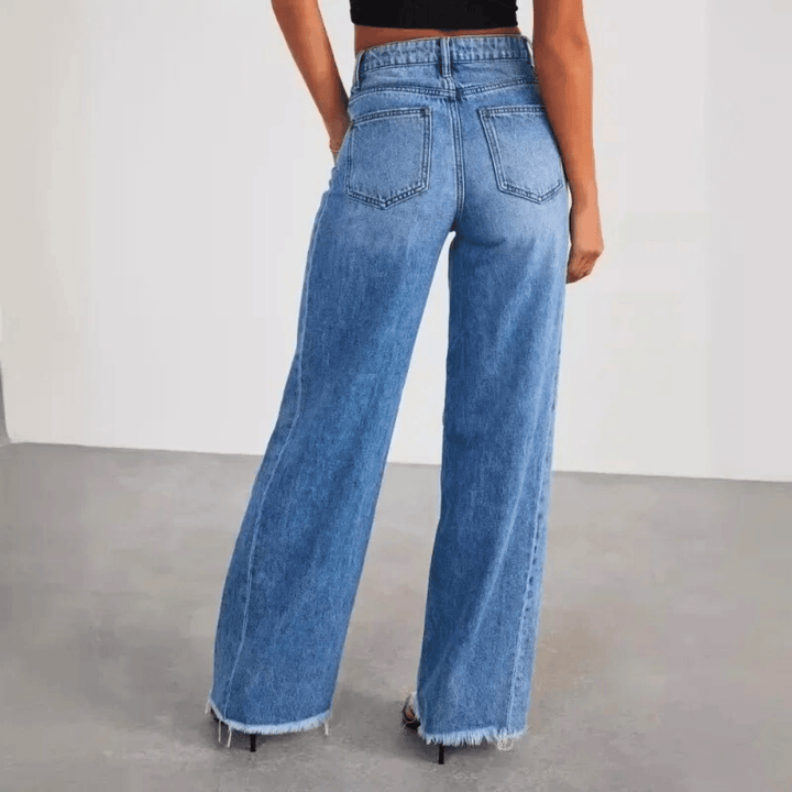 Nortvale - Breezy Wide - Leg Jeans - 000000000