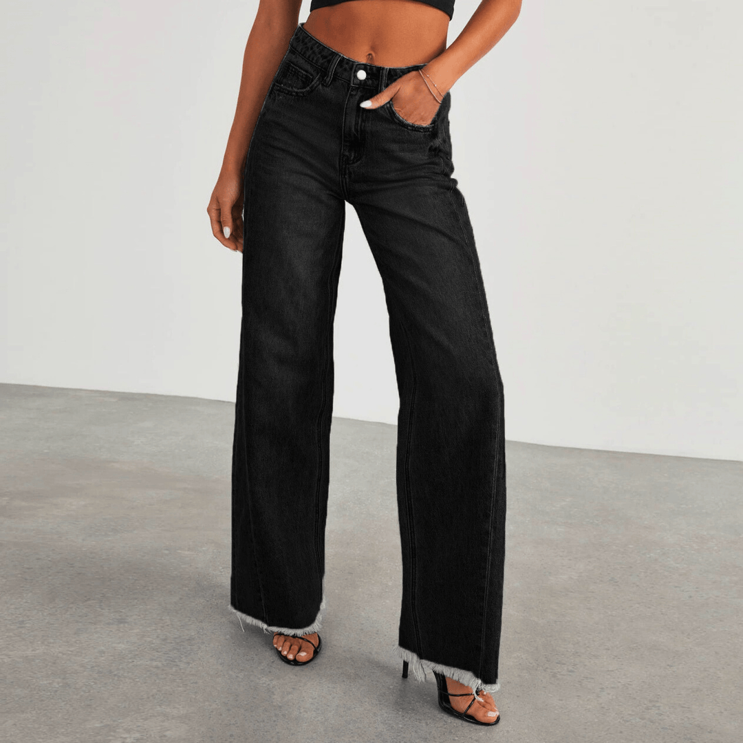 Nortvale - Breezy Wide - Leg Jeans - 000000000