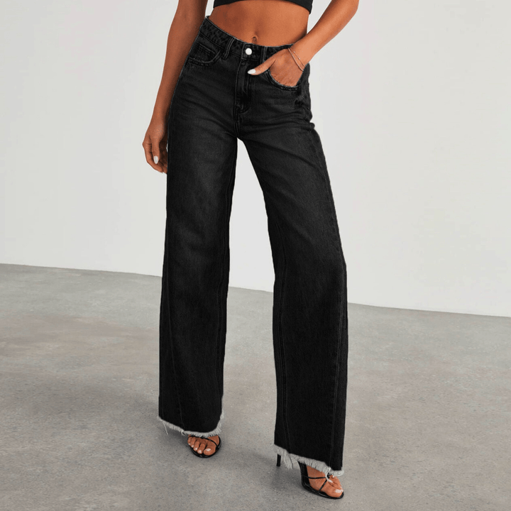 Nortvale - Breezy Wide - Leg Jeans - 000000000