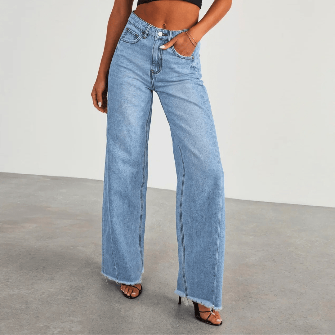 Nortvale - Breezy Wide - Leg Jeans - 000000000