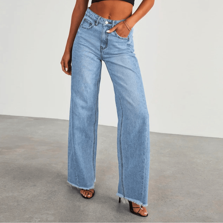 Nortvale - Breezy Wide - Leg Jeans - 000000000