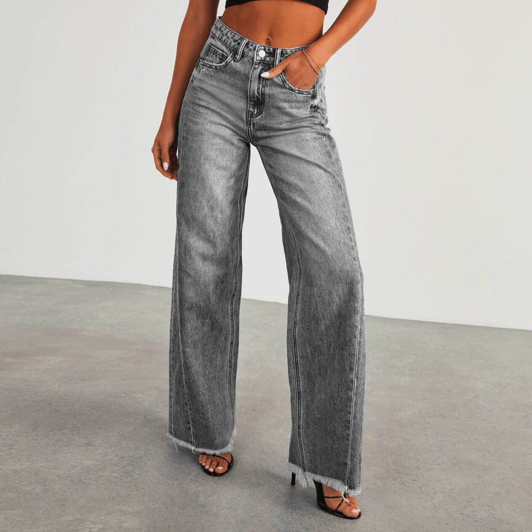 Nortvale - Breezy Wide - Leg Jeans - 000000000