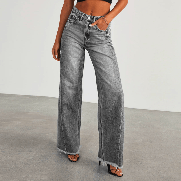 Nortvale - Breezy Wide - Leg Jeans - 000000000