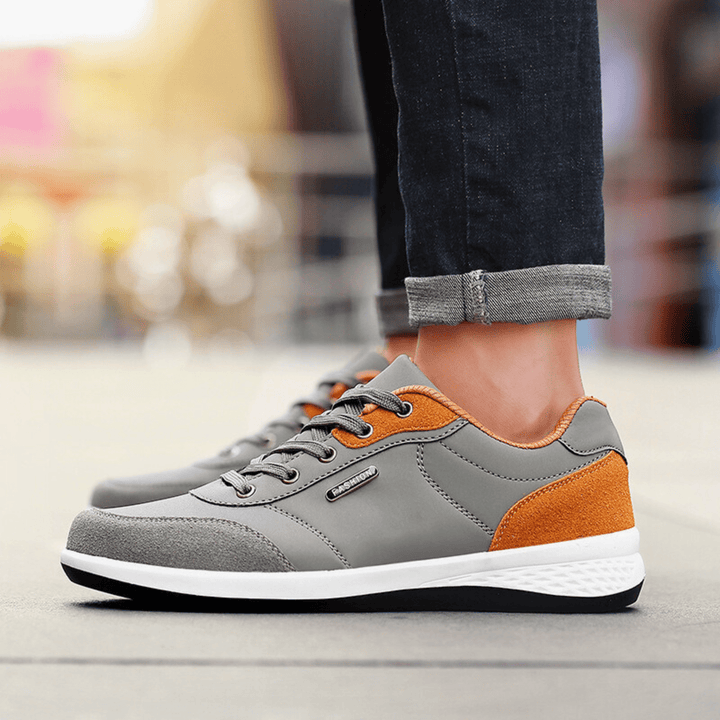 Nortvale - Casual Comfort Leather Sneakers - 14:173#Khaki;200000124:200000364