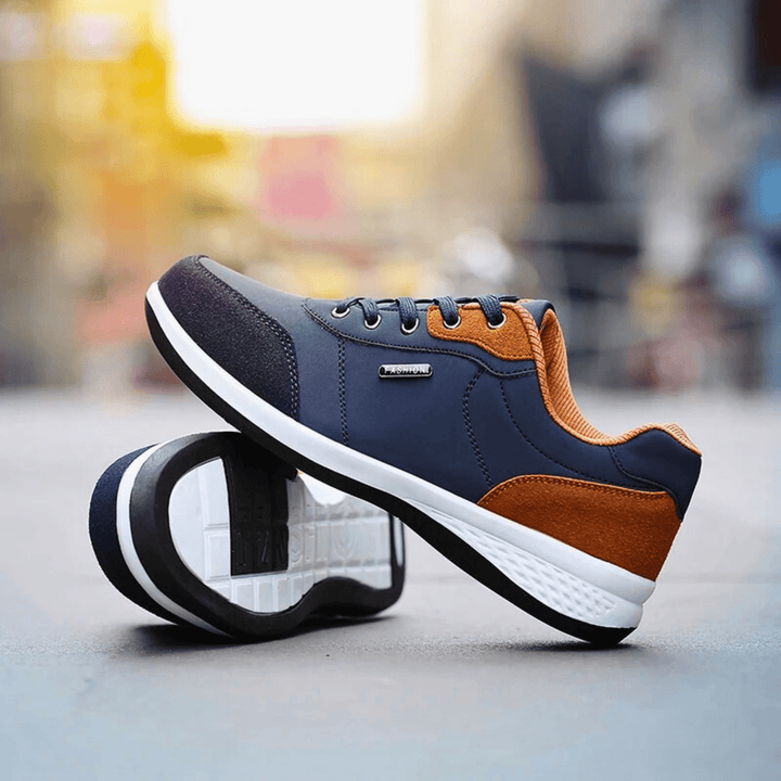Nortvale - Casual Comfort Leather Sneakers - 14:771#Blue;200000124:200000364